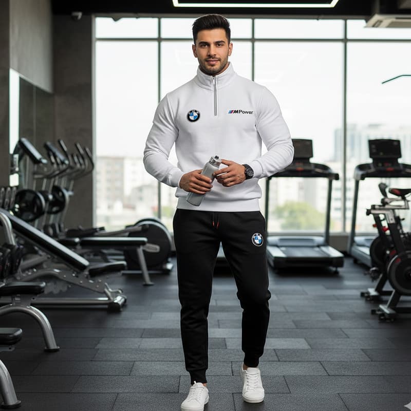 ست دورس و شلوارbmw مردانه طرح Mpower
